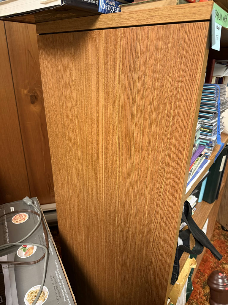 Wood Veneer Three-Shelf Bookcase - image 5 of 8