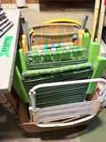 Assorted Folding Lawn Chairs, Floral Cushions, Hula Hoop - thumbnail 1 of 3