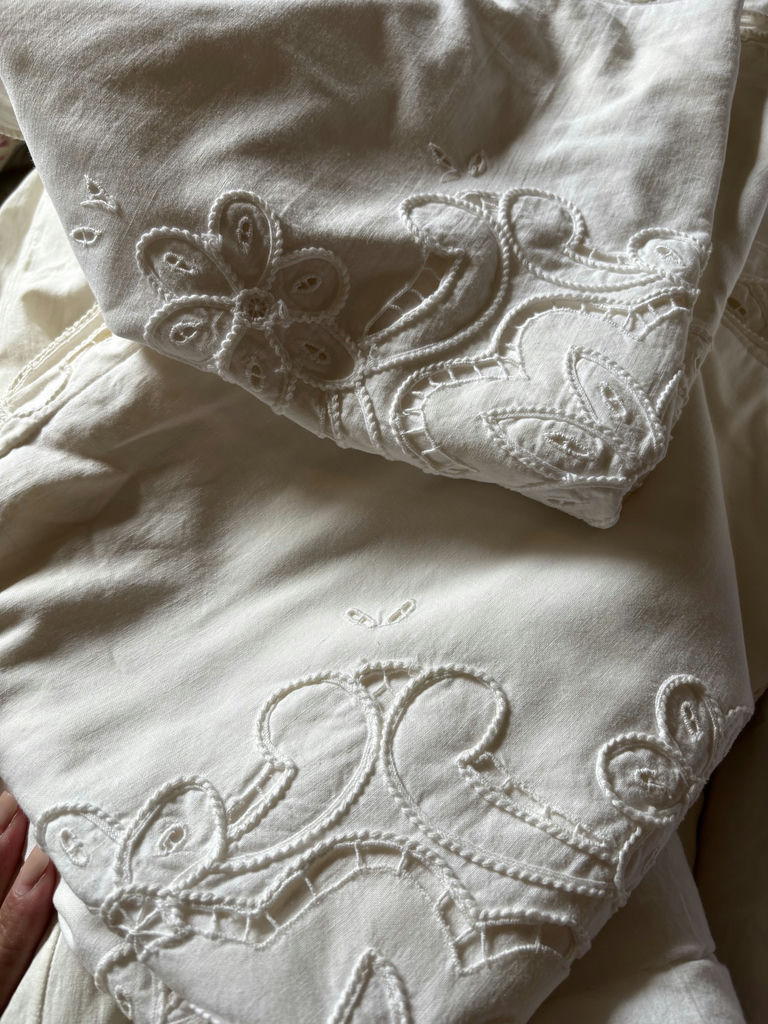 White Bedding and Decorative Pillows - image 8 of 11