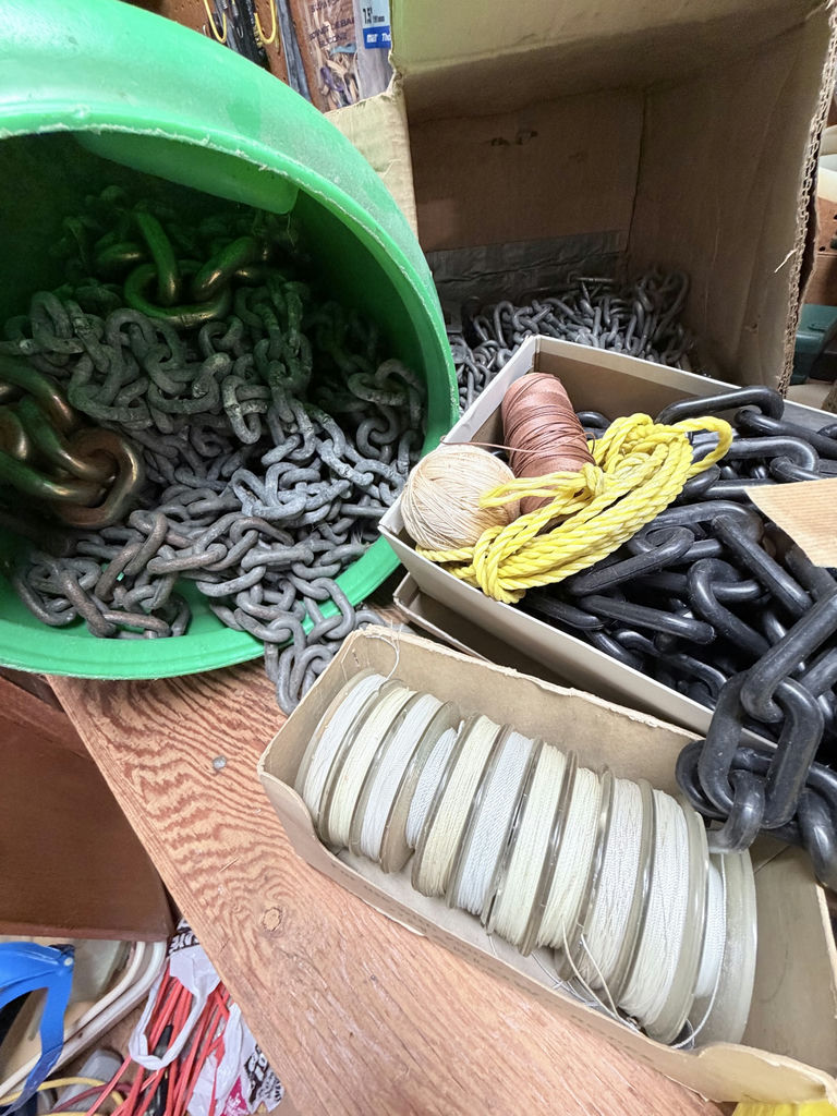 Assorted Chains, Rope, and Cord Spools - image 2 of 4