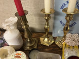 Assorted Candles, Brass Candle Holders, and Candle Making Accessories - thumbnail 7 of 13