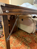 Folding Wooden Card Table with Tapestry Style Top - thumbnail 5 of 7