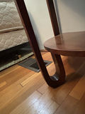 Wooden Three-Drawer Chest, Half-Moon Side Table & Area Rug - thumbnail 9 of 16