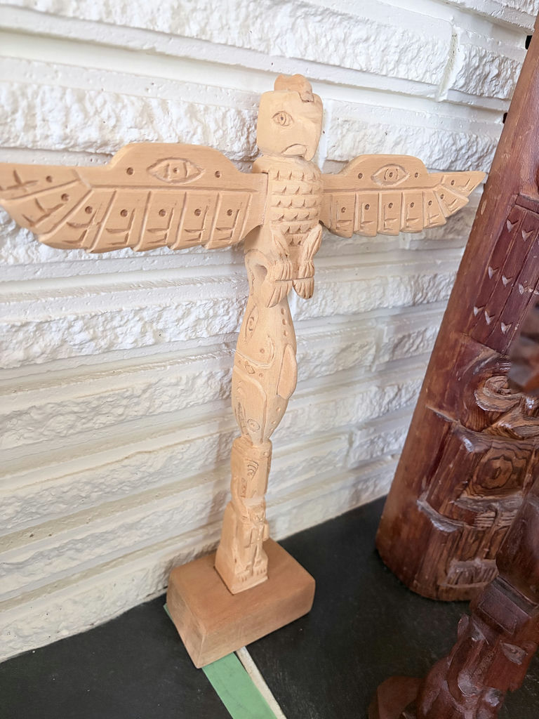 Carved Wooden Totem Poles - image 2 of 6