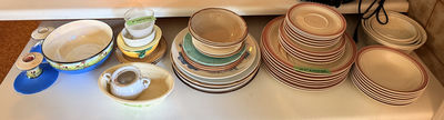 Assorted Ceramic Plates, Bowls, and Serving Dishes - Image 1 of 19