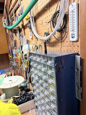 Assorted Hand Tools, Hardware Organizer, and Workshop Supplies - Image 1 of 7