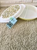 Vintage Pyrex divided serving dish with lid - thumbnail 2 of 5