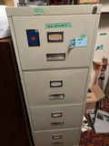 Four-Drawer Metal Filing Cabinet WITH keys - thumbnail 1 of 4