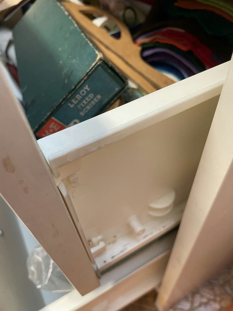 White Three-Drawer Storage Cabinet - image 3 of 4