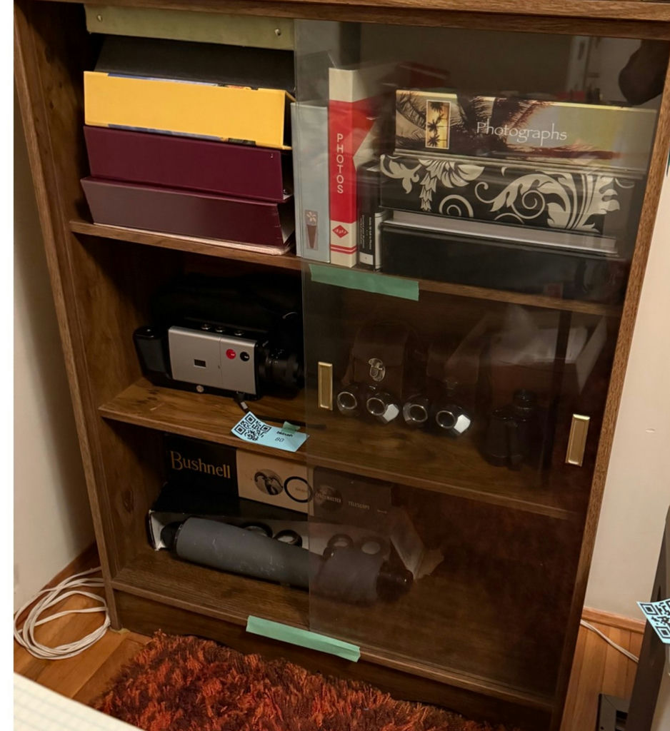 Wood Display Cabinet with Sliding Glass Doors - image 2 of 5