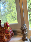 Assorted ceramic animal figurines and miniature rock garden - thumbnail 6 of 8
