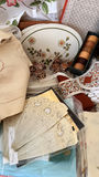 Assorted Vintage Linens and Decorative Household Items - thumbnail 3 of 19