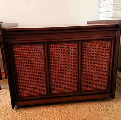 Vintage MCM Set of 2 Philips Stereophonic Record / Radio Stereo Cabinets - Image 1 of 18