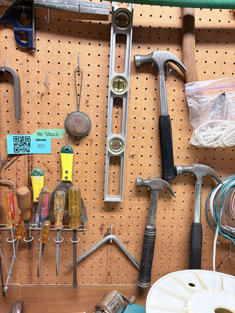 Assorted Hand Tools, Hardware Organizer, and Workshop Supplies - image 4 of 7