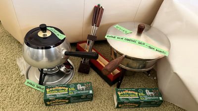 Fondue Pot / Chafing Dish lot - Image 1 of 13