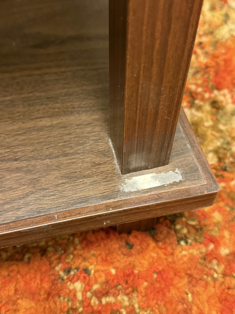 Woodgrain Laminate Side Table with Lower Shelf - image 6 of 10