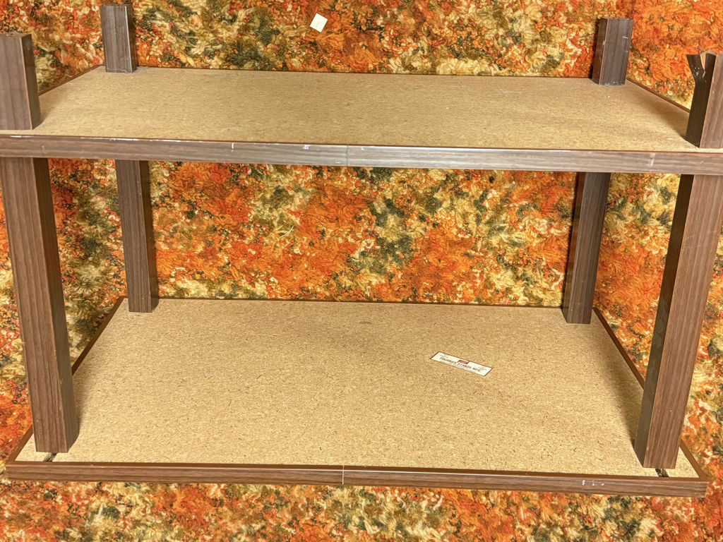 Woodgrain Laminate Side Table with Lower Shelf - image 7 of 10