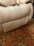 Beige Leather Recliner Chair - thumbnail 4 of 6