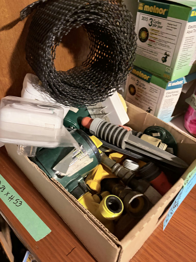 Gardening Supplies, Water Timers, Hose Fittings, Planter, and Goose Figurine - image 3 of 5