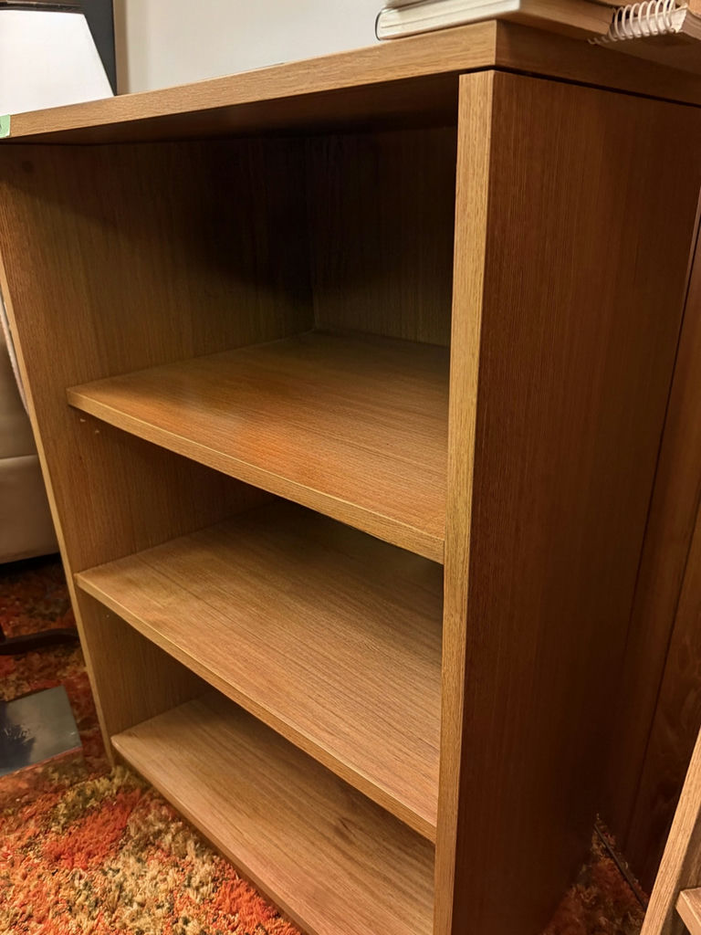 Wood Veneer Three-Shelf Bookcase - image 3 of 8