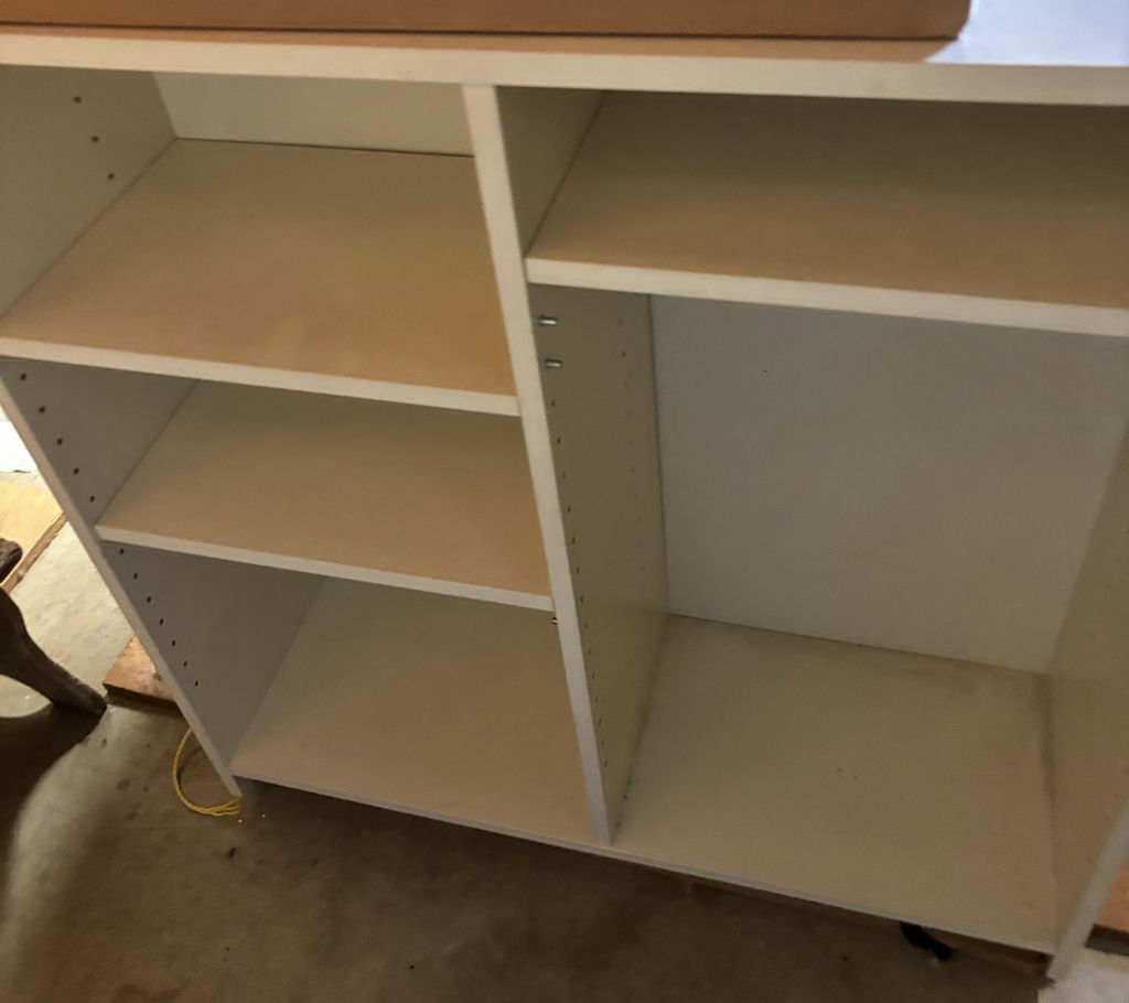 White Dresser and Storage Shelf Unit - image 6 of 7