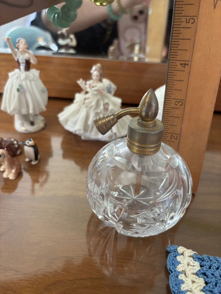 Decorative Figurines, Glass Frame, Ceramic Swan, and Crochet Item - image 12 of 15