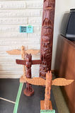 Carved Wooden Totem Poles - thumbnail 1 of 6