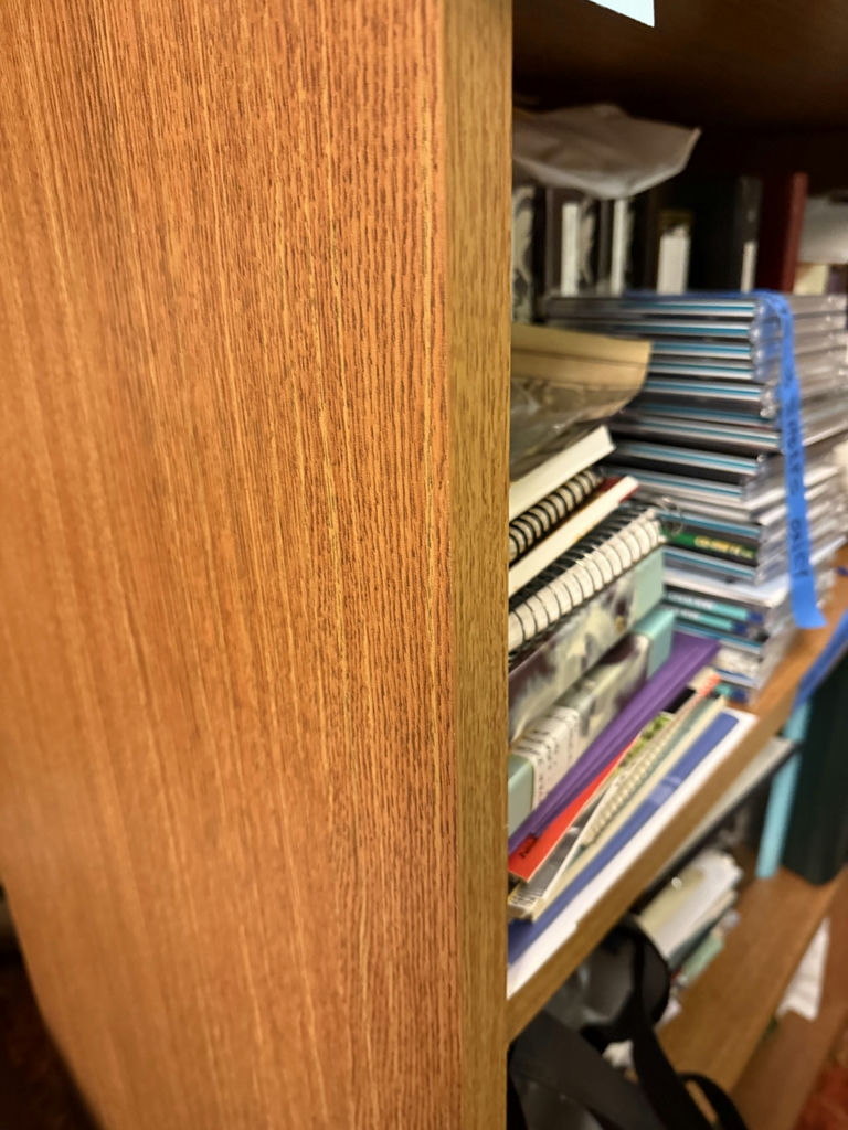 Wood Veneer Three-Shelf Bookcase - image 6 of 8