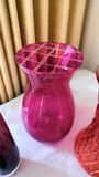 Collection of Colored Glass Vases and Decorative Jar - thumbnail 3 of 9
