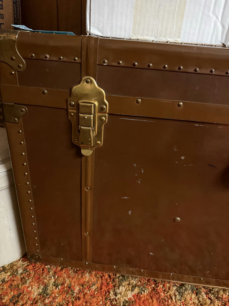 Brown Storage Trunk - image 2 of 14