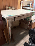 Vintage Work Table with Drawers - thumbnail 1 of 4