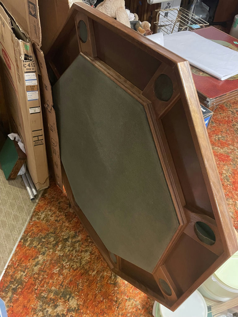 Vintage Game Tables - Skittles & Carrom Game Boards, Poker Table Top - image 2 of 20