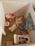 Vintage Hand-Made Dollhouse with Accessories - thumbnail 8 of 17