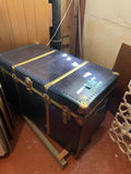 Vintage McBrine Strongbox Wooden Storage Trunk - thumbnail 1 of 16