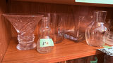 Assorted Clear Glass Vases and Containers - thumbnail 2 of 7