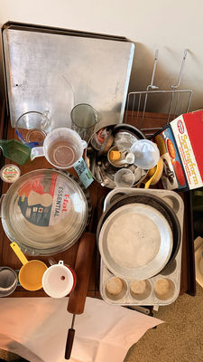 Assorted Vintage Baking Pans and Measuring Tools - Image 1 of 12