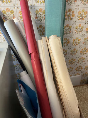 Assorted Paper, Poster Board, and Art Supply Materials - Image 1 of 12