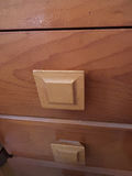 Wooden Three-Drawer Chest, Half-Moon Side Table & Area Rug - thumbnail 5 of 16