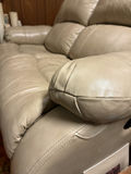 Beige Leather Recliner Loveseat - thumbnail 7 of 8