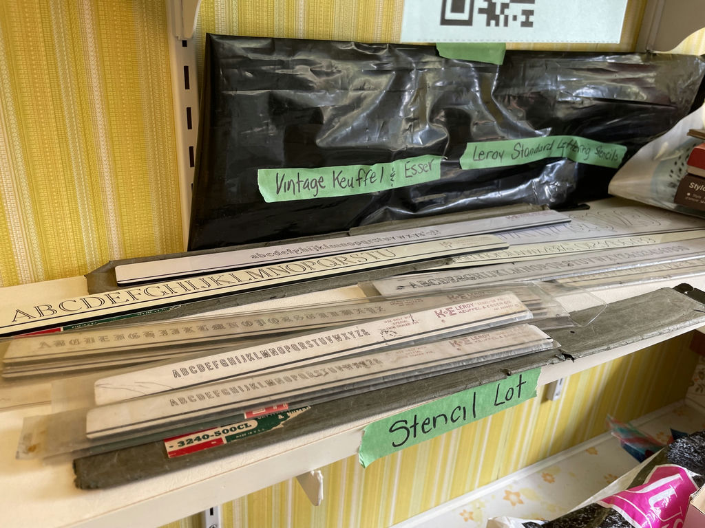 Vintage Keuffel & Esser Lettering Stencils and Calligraphy Supplies - image 2 of 7