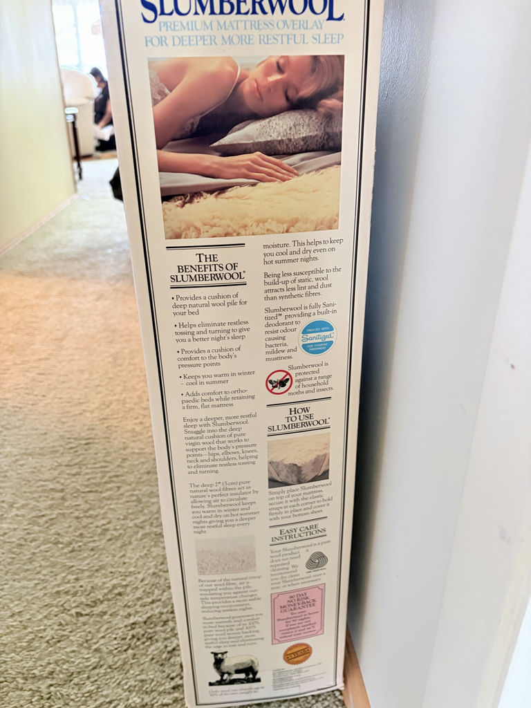 Slumberwool Premium Wool Mattress Overlays & Seat Cushion - image 3 of 7