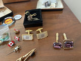 Assorted Cufflinks, 10K Tie Bars, Neckties, Belts, Suspenders, Watches, and Accessories - thumbnail 14 of 19