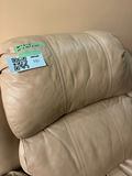 Beige Leather Recliner Chair - thumbnail 2 of 6