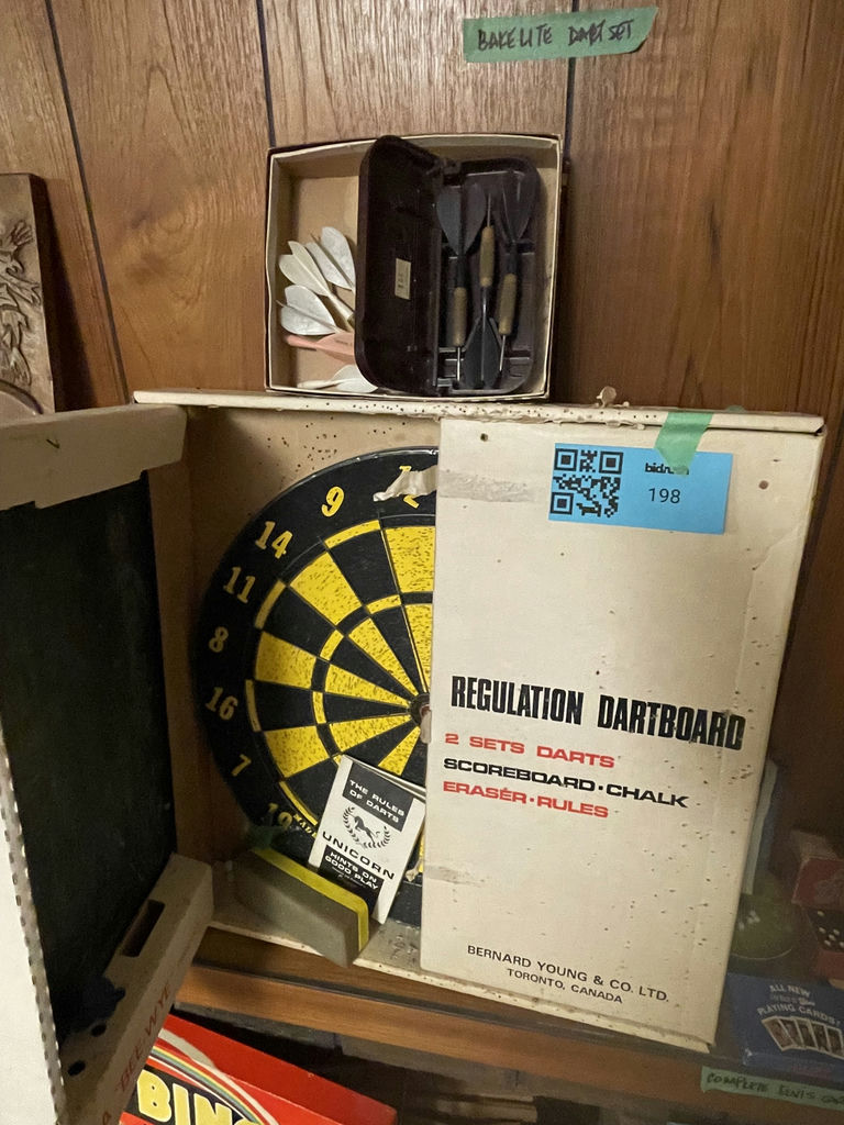 Vintage Regulation Dartboard Set, Dominoes, Playing Cards, and Assorted Games & Dolls - image 2 of 18