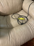 Beige Leather Recliner Chair - thumbnail 3 of 6