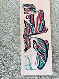 Quentin Harris '98 Art On Board, Native Doll & Wooden Totem Carving - thumbnail 2 of 12