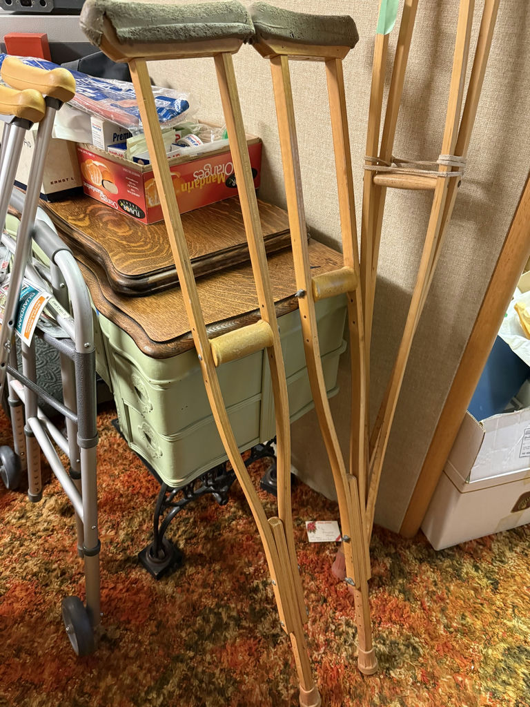 Invacare Walker, Wooden Crutches, and Medical Supplies - image 14 of 17
