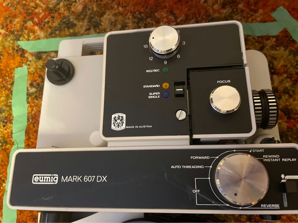 Eumig Mark 607 DX 8mm Motion Picture Projector with Reel and Manual - image 2 of 9
