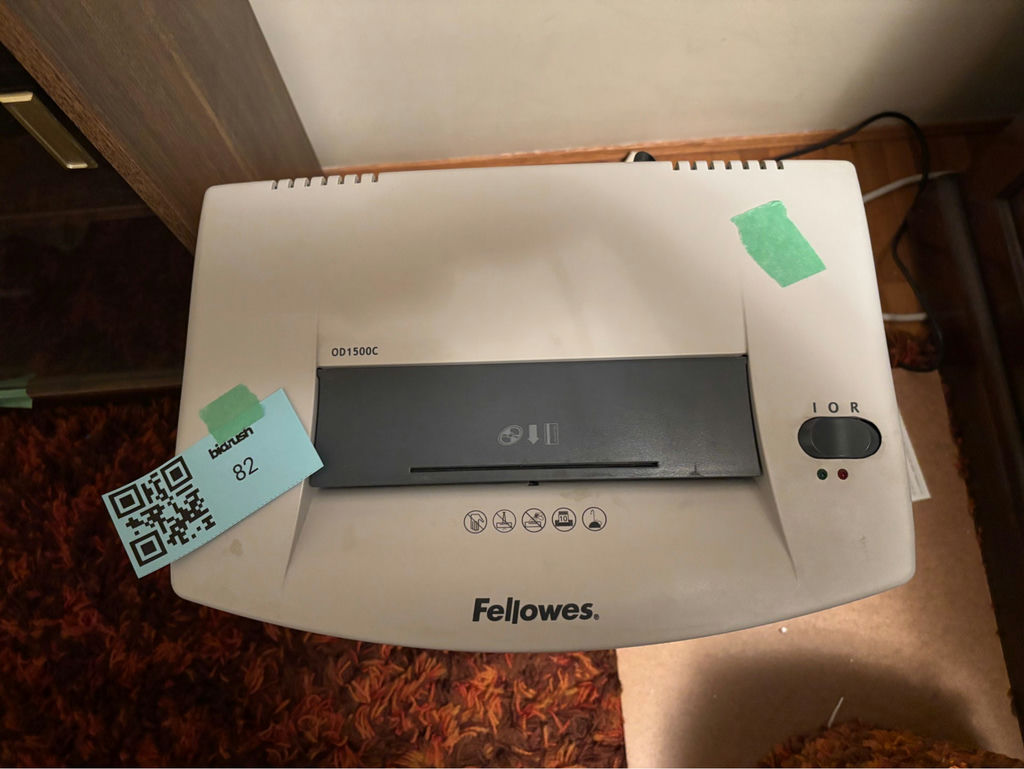 Fellowes OD1500C Paper Shredder with Manual and Shredder Lubricant - image 2 of 7
