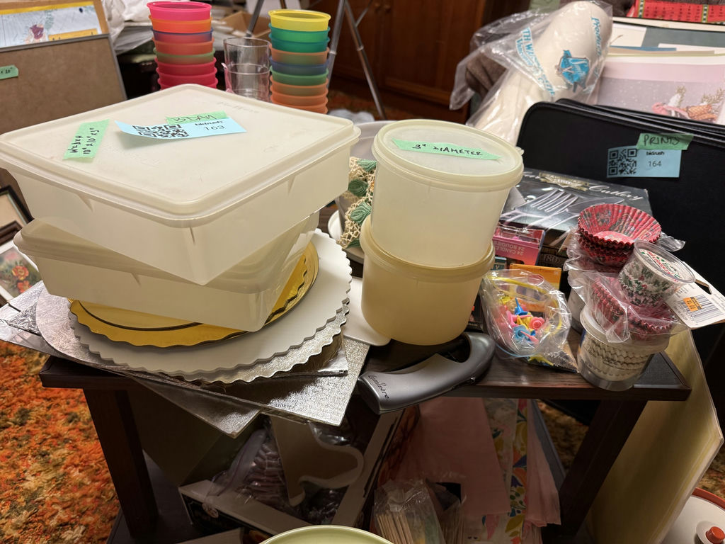 Assorted Baking and Party Picnic Supplies with Plastic Containers - image 1 of 8